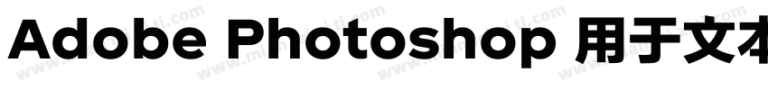 Adobe Photoshop 用于文本字体转换